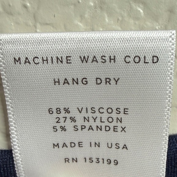 Lou Lou and Co The Everyday Dress Sz M Maternity Nursing Navy Blue Comfy Casual - Picture 8 of 8